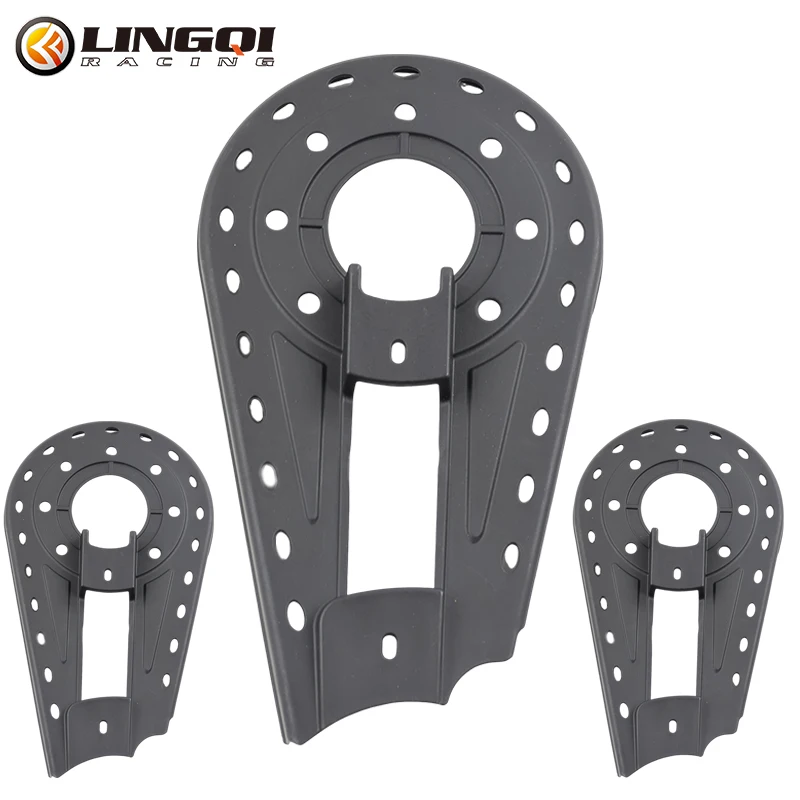 LINGQI Plastic Chain Guard Covers Motorcycle Sprocket Fender Bike Sheel Guide For ATV Quad Scooter Motocross Dirt Pit Bikes