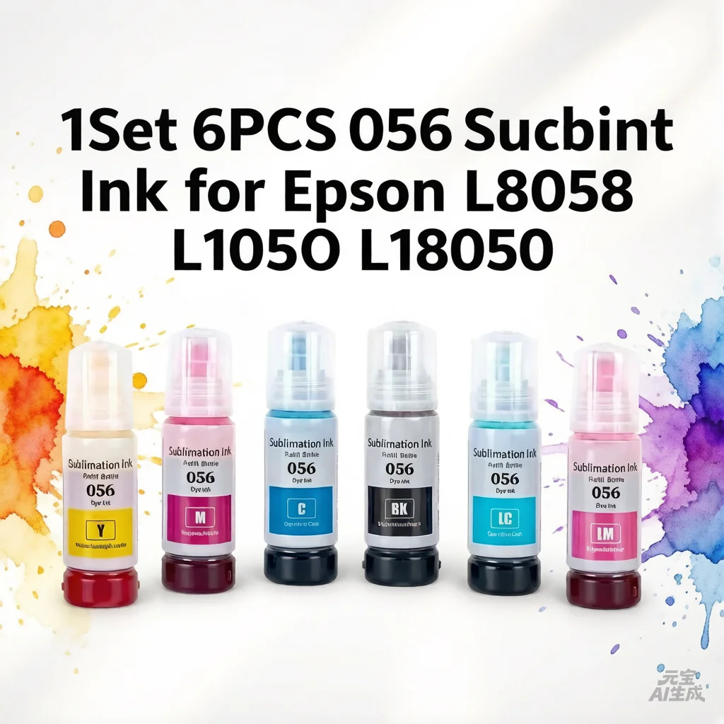 1Set 6PCS 056 Sublimation Ink for Epson L8058 L18058 L8050 L18050