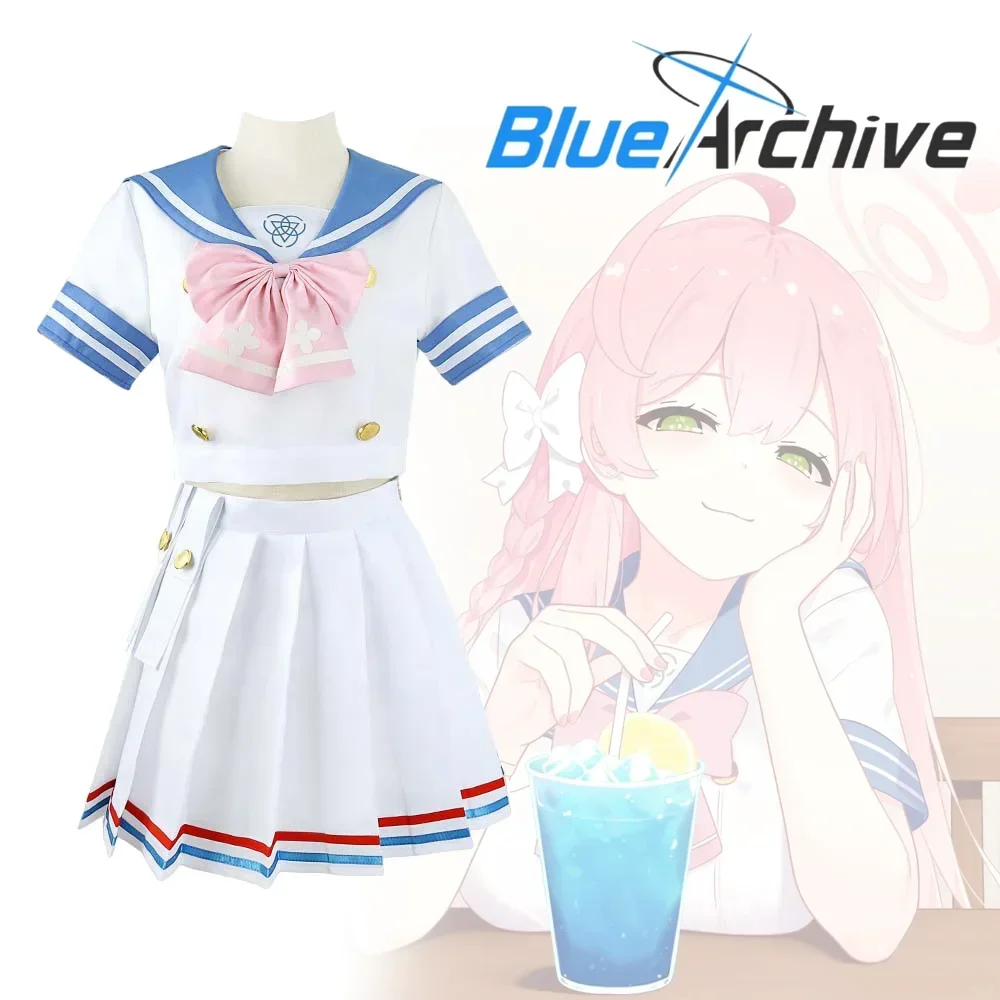 

Game Blue Archive Urawa Hanako cosplay Costume Adult Women Uniform High School JK Full Set Accessories Suit Halloween Outfits