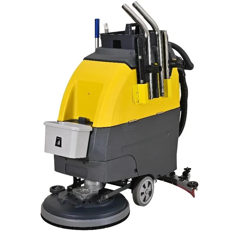 

2024 Battery Sweeper Best Quality Hand-pushed Double Box Floor Washer Scrubbing Compact Industrial Commercial Floor Scrubber
