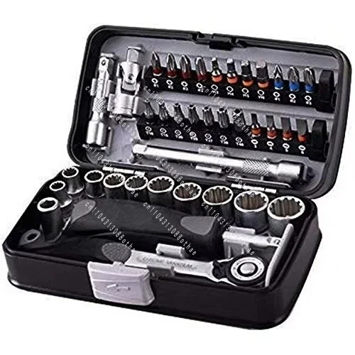 Hexagonal Plum Groove Bicycle Repair Handle Tool Set Top Quality 38 in 1 Mini Mechanical Ratchet Wrench Kit