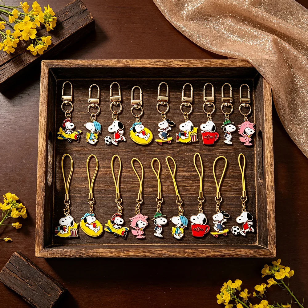 9pcs  Keychains Metal Pendant Will By Cartoon Character Cosplay Handmade Y2K Gift Set