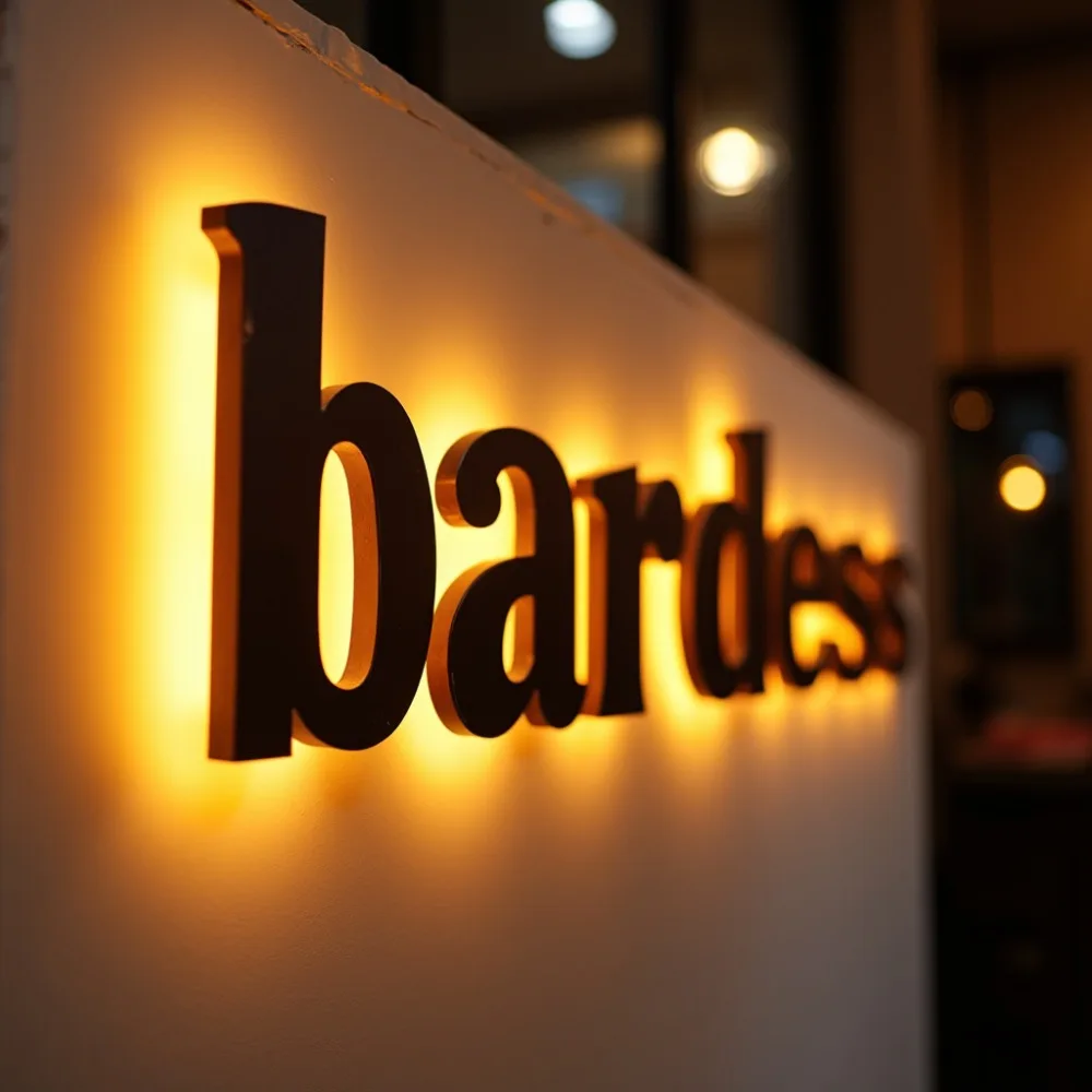 

Custom 3D Metal LED Backlit Letters Sign for Business Storefront Outdoor Waterproof Illuminated Advertising Signage