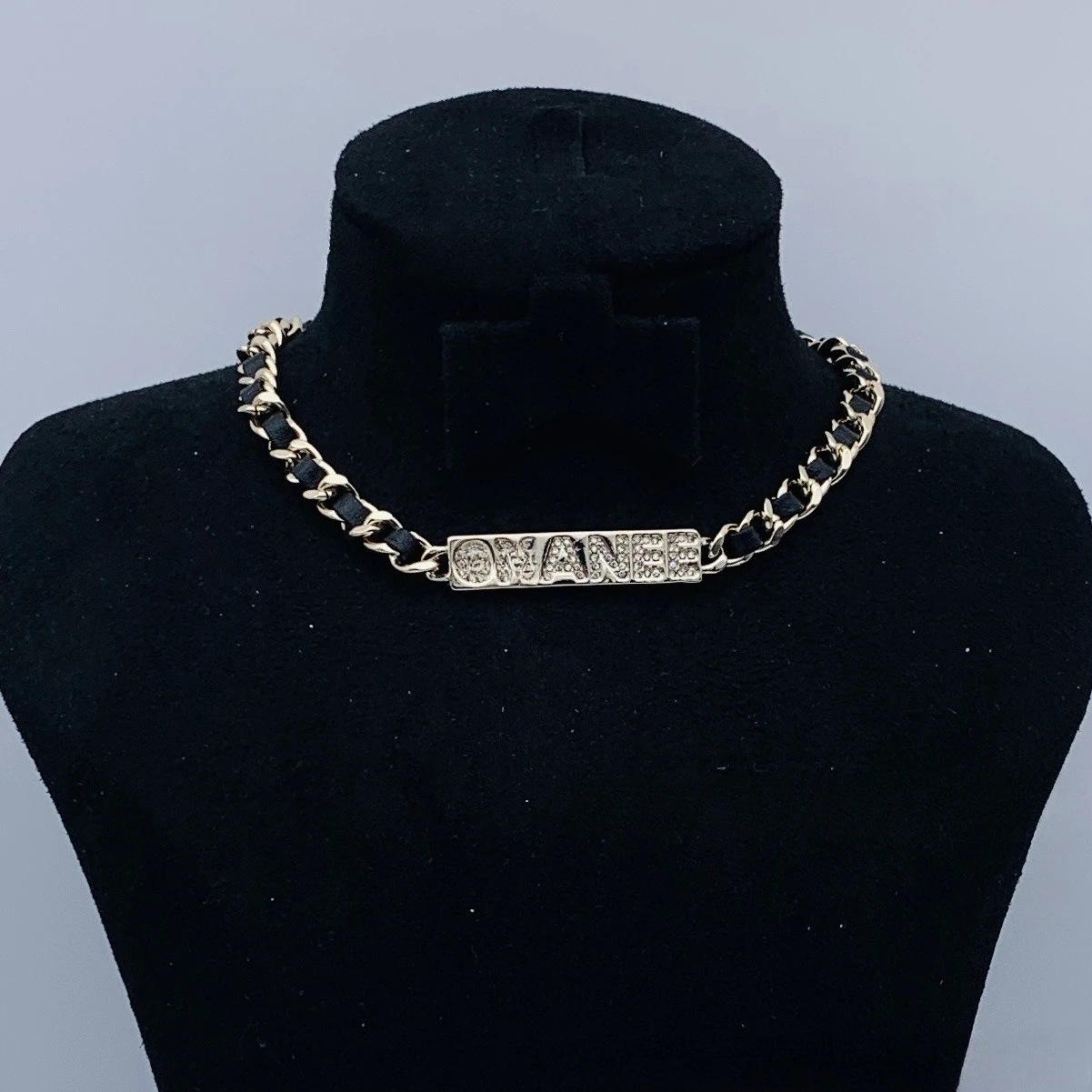 

Буква Эпоксидная Вспышка Алмаз Литературное Ретро Простое Новое Ожерелье Женское, Модная Классика