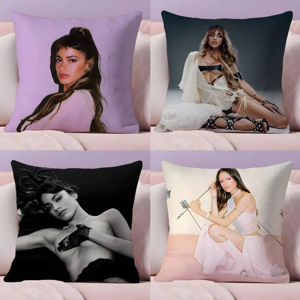 غطاء وسادة Singer M-Martina S-Stoessel TINI مصنوع من نسيج فائق النعومة وصديق للبشرة مثل الراحة وسحاب مخفي #1