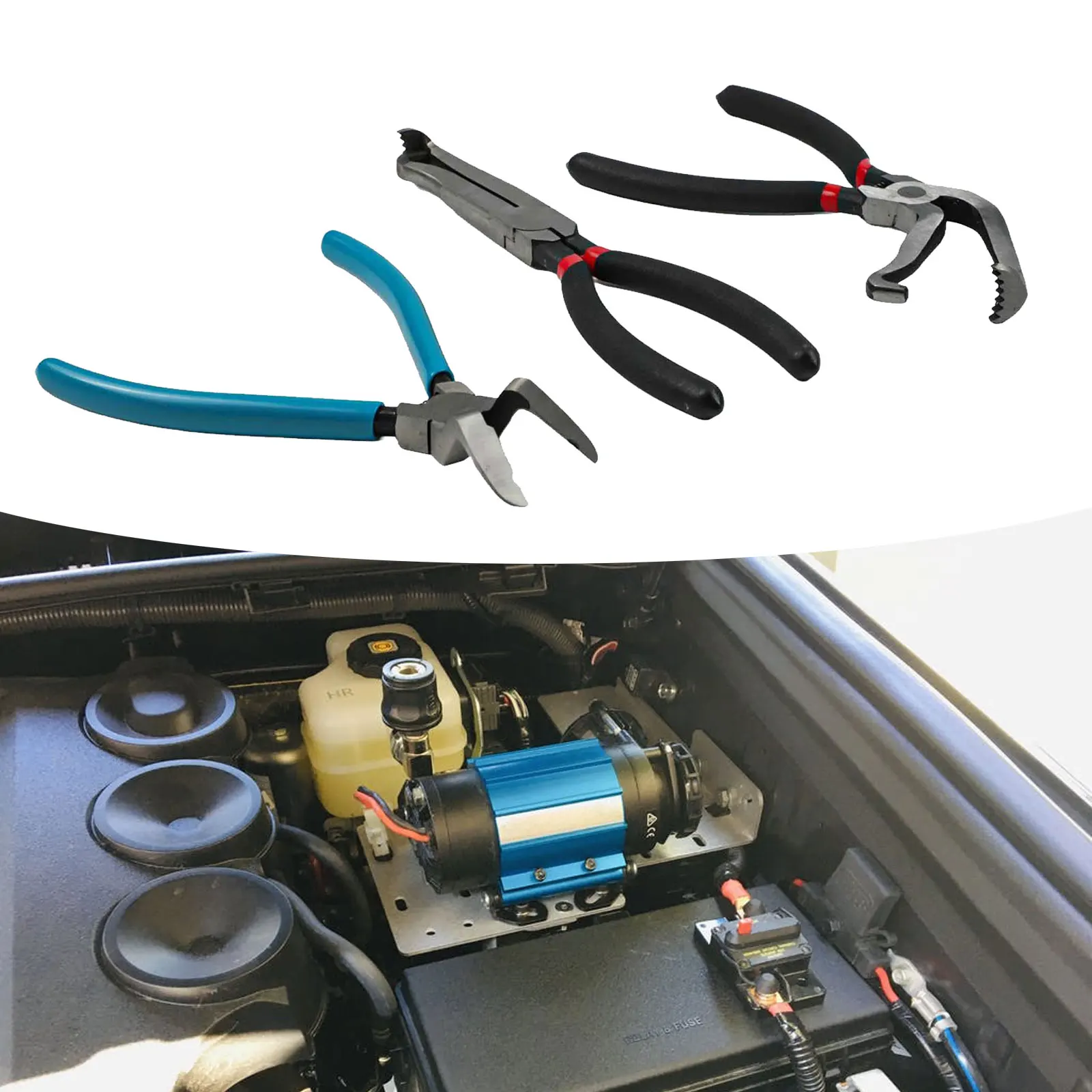 

Электрические клещи для отъединения автомобильных шлангов, инструмент для ремонта автомобилей, набор инструментов для удаления разъемов для автомобилей, автозастежка