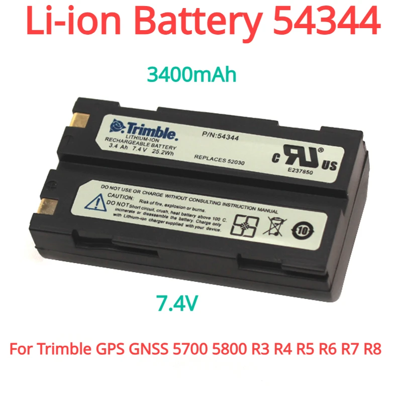 

Li-ion Battery 54344 For Trimble GPS GNSS 5700 5800 R3 R4 R5 R6 R7 R8 7.4V 3400mAh