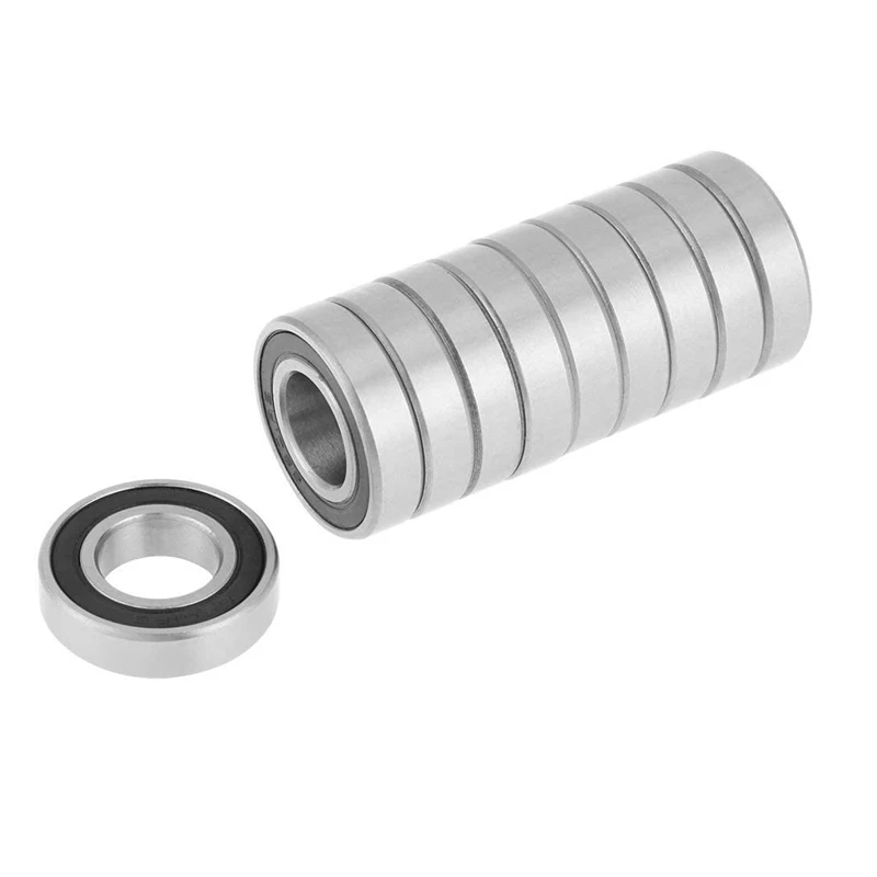 10Pcs 6901-2RS Ball Bearings, Double Shielded Miniature Deep Groove Ball Bearings 12X24x6mm