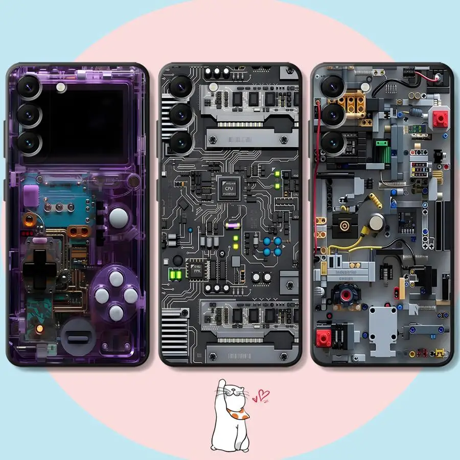 Purple Gaming Console Phone Cover Case for Samsung Galaxy A57 A55 A52 A36 A26 A53 A35 A24 A32 A25 A73 A51 A23 A37 A22 A71 A72 view 6