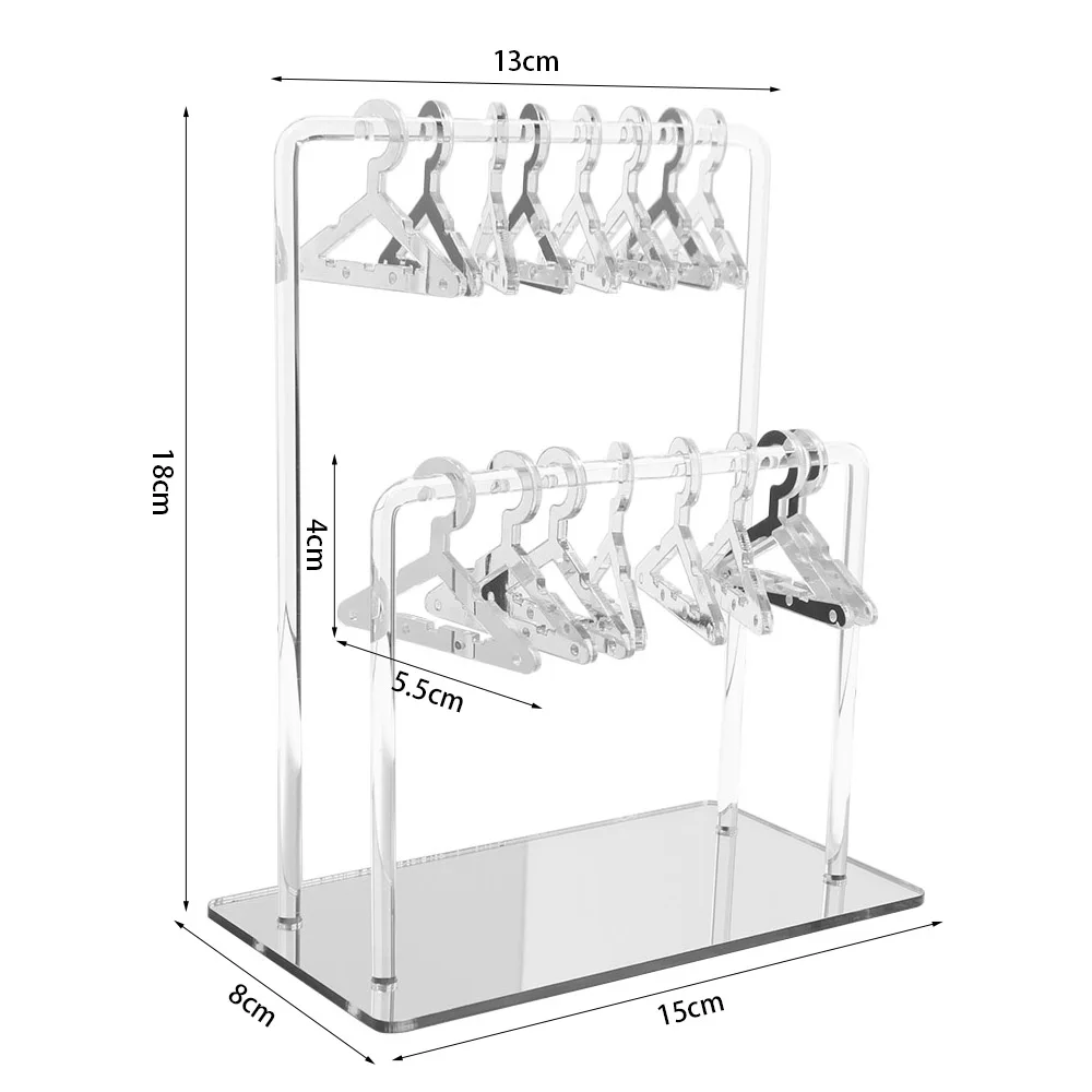 Jewelry Organizer 16pcs Hangers Shaped Jewelry Holder DIY Detachable Dangle Earrings Display Racks Stable Acrylic