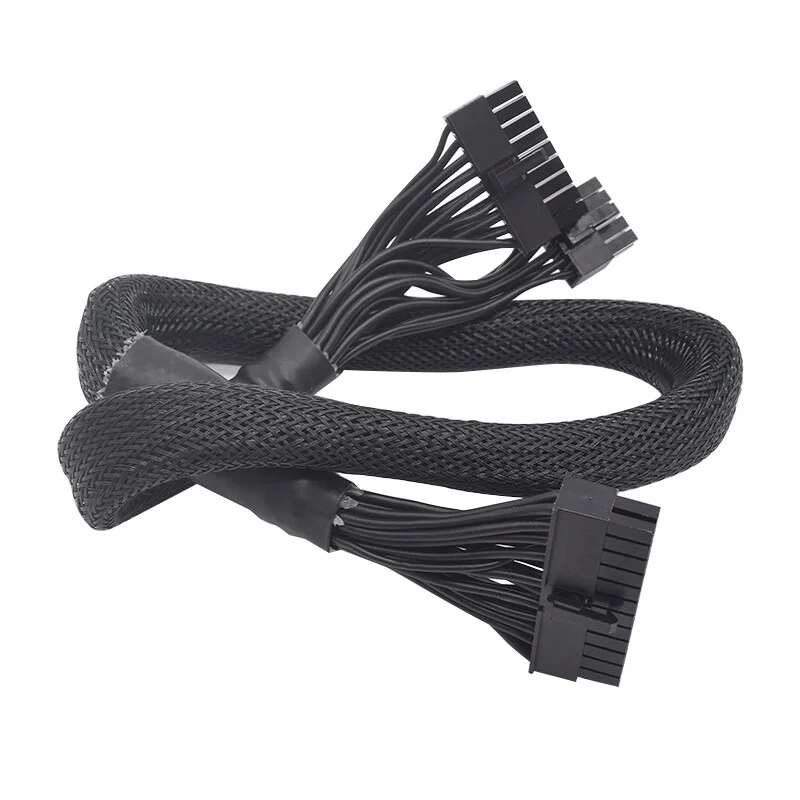 C  FOR Black Corsair Type 4 18 Pin + 10 Pin to 24 Pin Mother Board Modular Power Cable