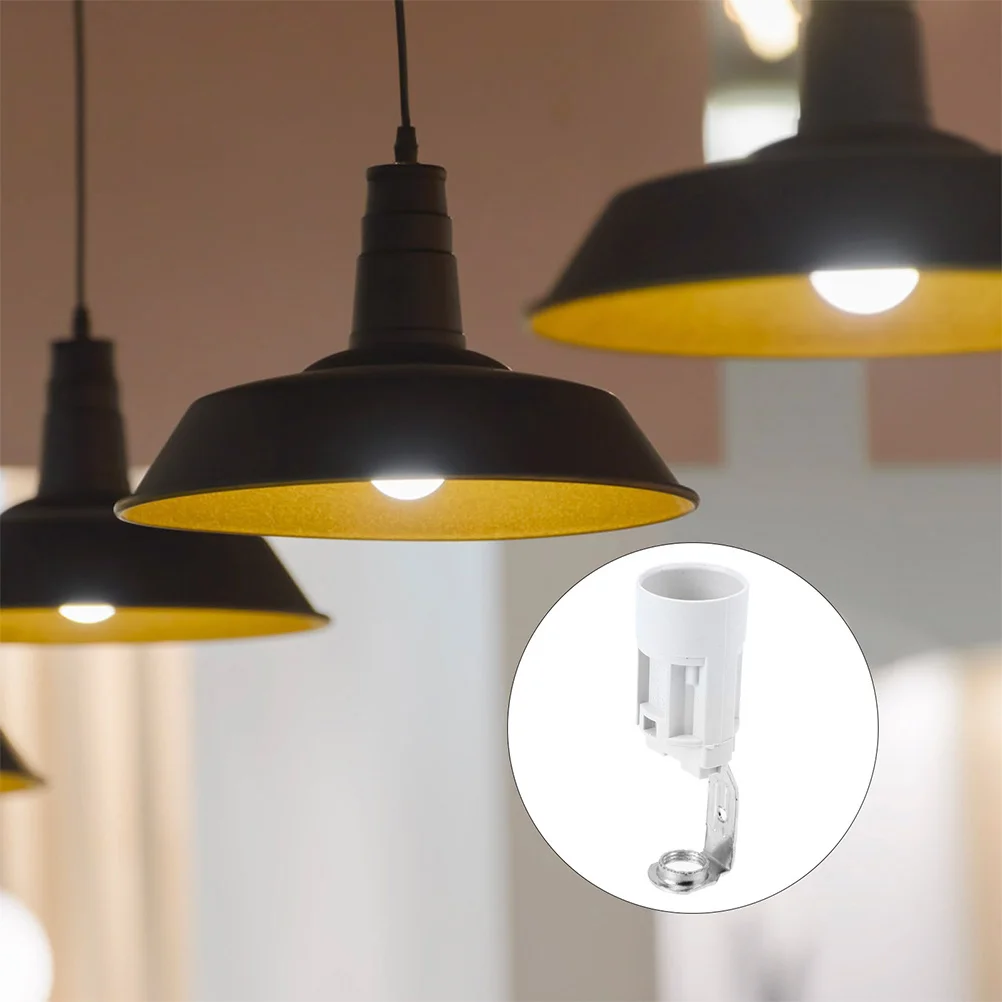 

10pcs E14 Screw Lamp Socket 60Mm Candelabra Socket Replacement Light Bulb Base Heat Resistant Plastic Zinc Alloy Easy Install