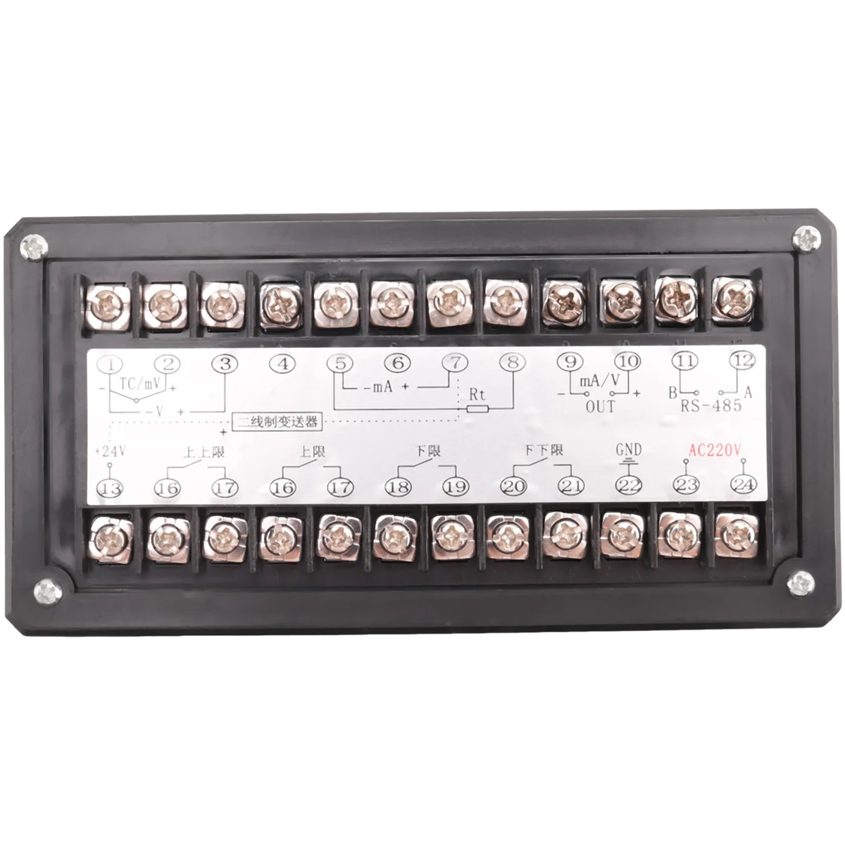 Controlador de pressão inteligente t80 ac220v, display de coluna de luz 4-20ma, medidor de esgoto de óleo de água, transmissor de nível líquido