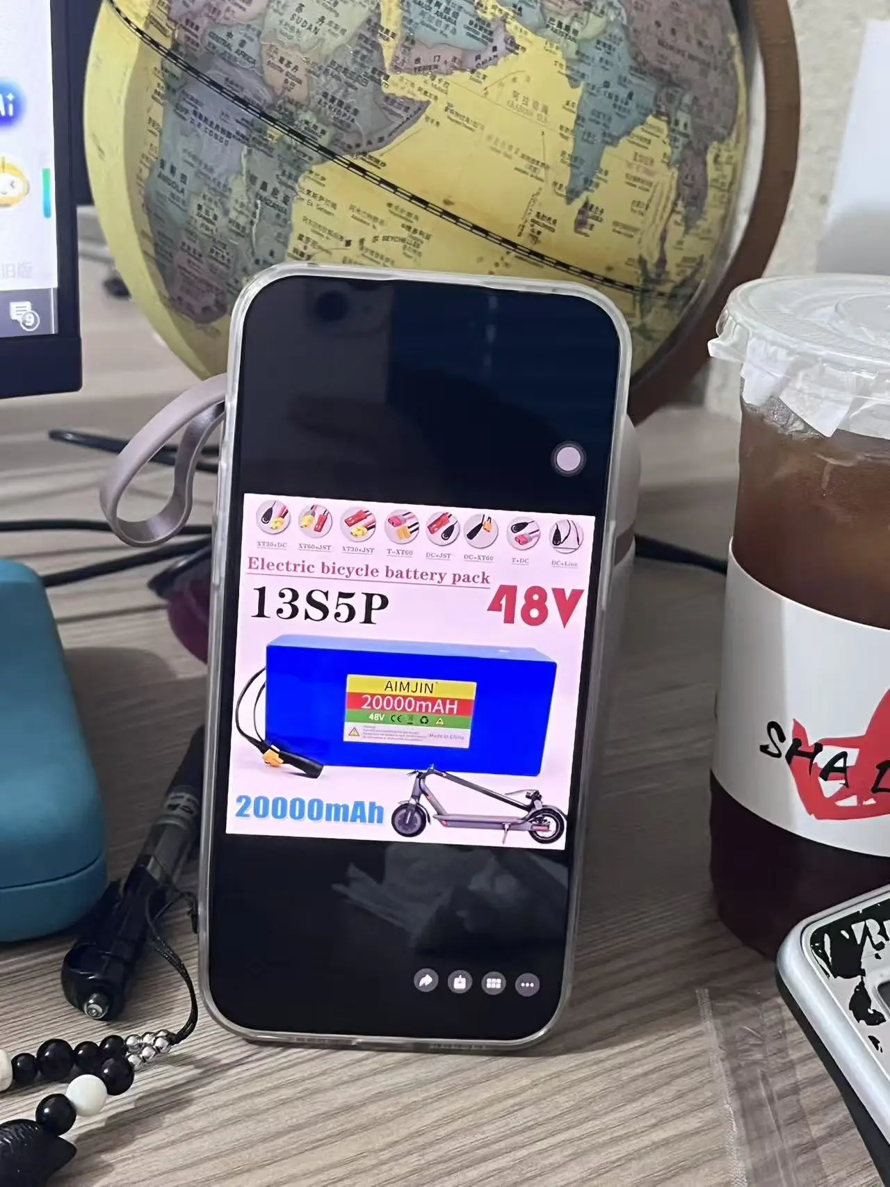 

Brand new original 13S5P 48v 20ah 500-1000W large capacity lithium battery uses most vehicles and supports product customization