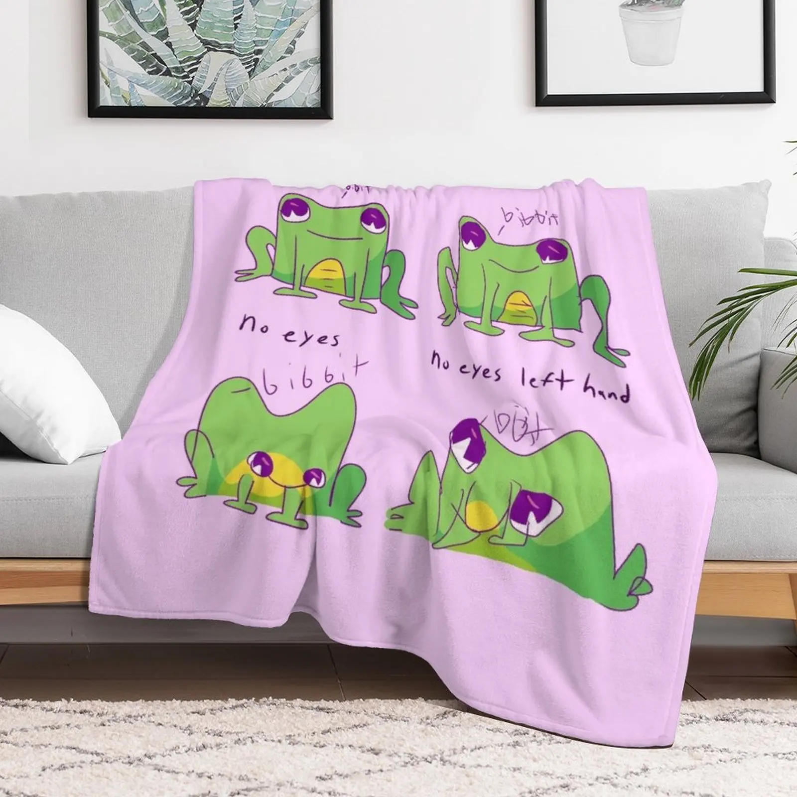 right hand left hand frogs Throw Blanket Designers Moving Cute Plaid Blankets