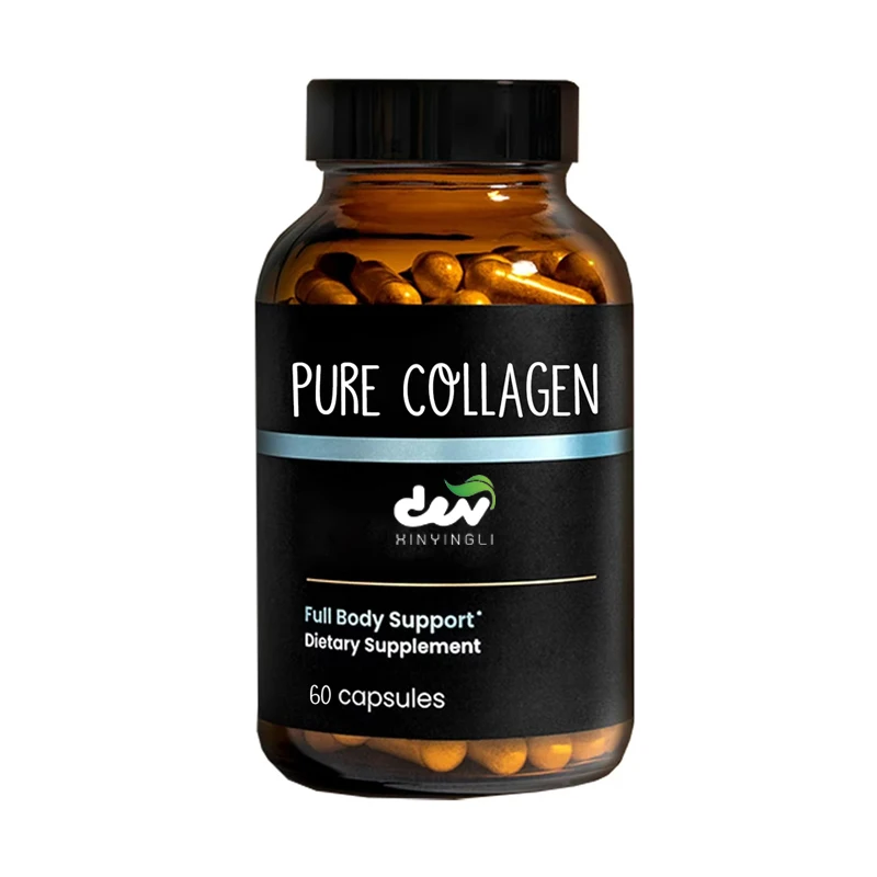 Organic Collagen Capsules - Can Utilize Skin Elasticity, Hair Health, and Joint Support