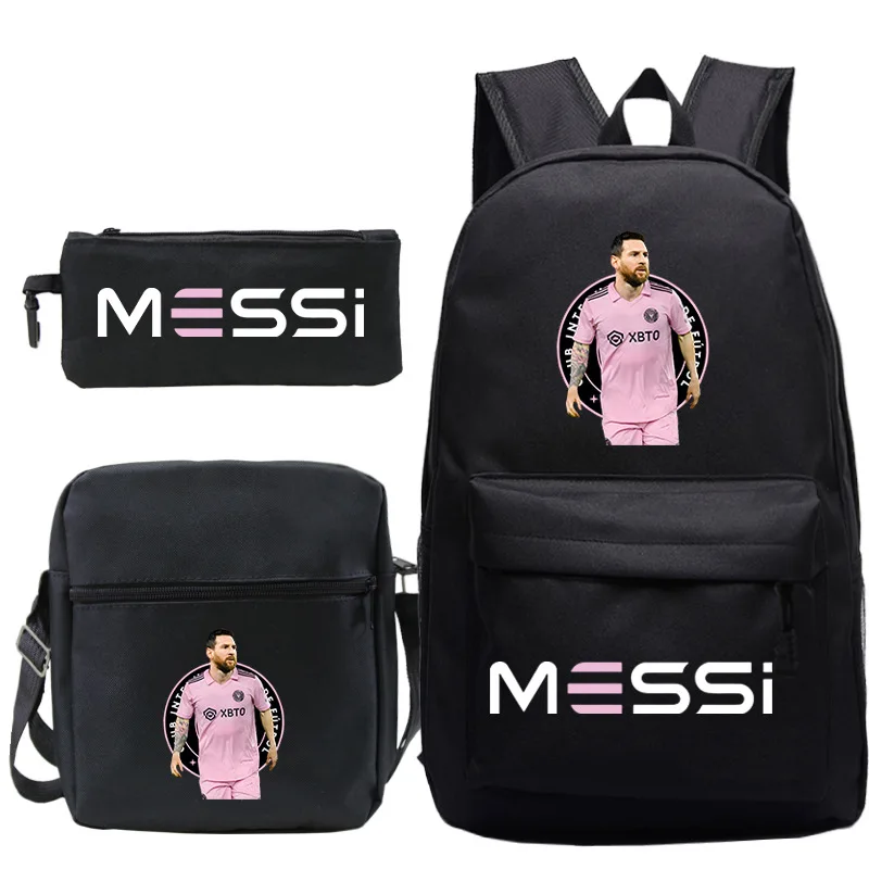 Messi Backpack Children School Bags 3D Printing Backpack For Teenage Girls Boys Schoolbags Travel Laptop Bookbag