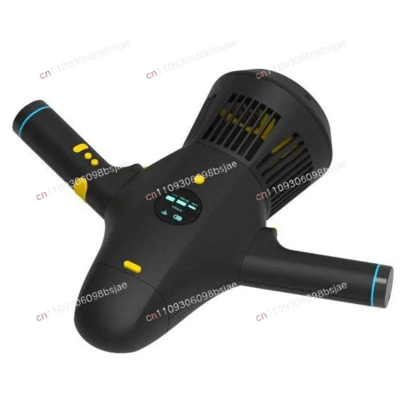 High-speed electric underwater scooter with propeller for diving and snorkeling