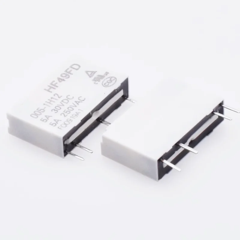 5pcs Industrial Relay HF49FD-005-1H12 HF49FD-012-1H12 HF49FD-024-1H12 4PIN 5A 5V 12V 24V Miniature Power Relay