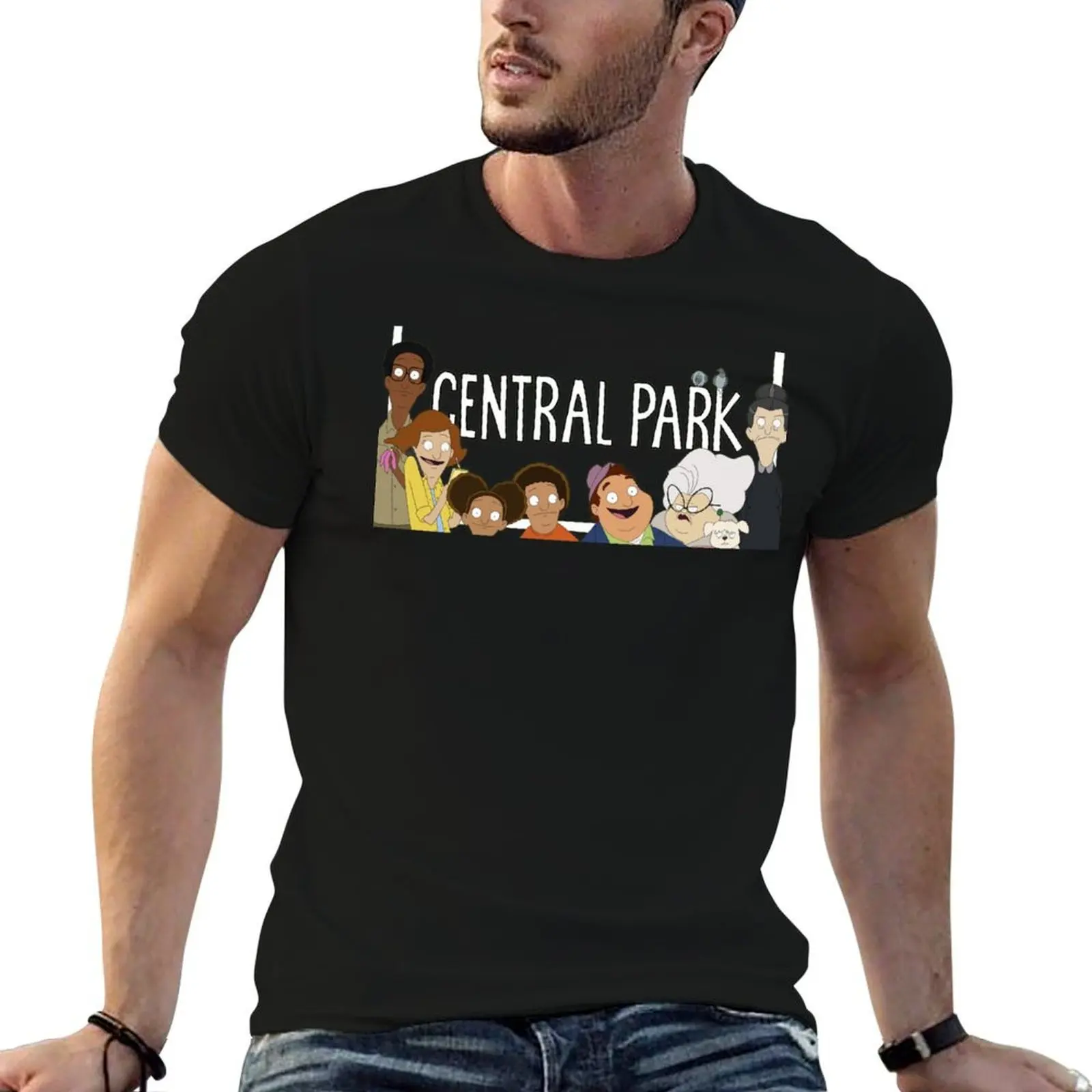 Central Park T-Shirt blue lock affliction shirts t shirts for men cotton