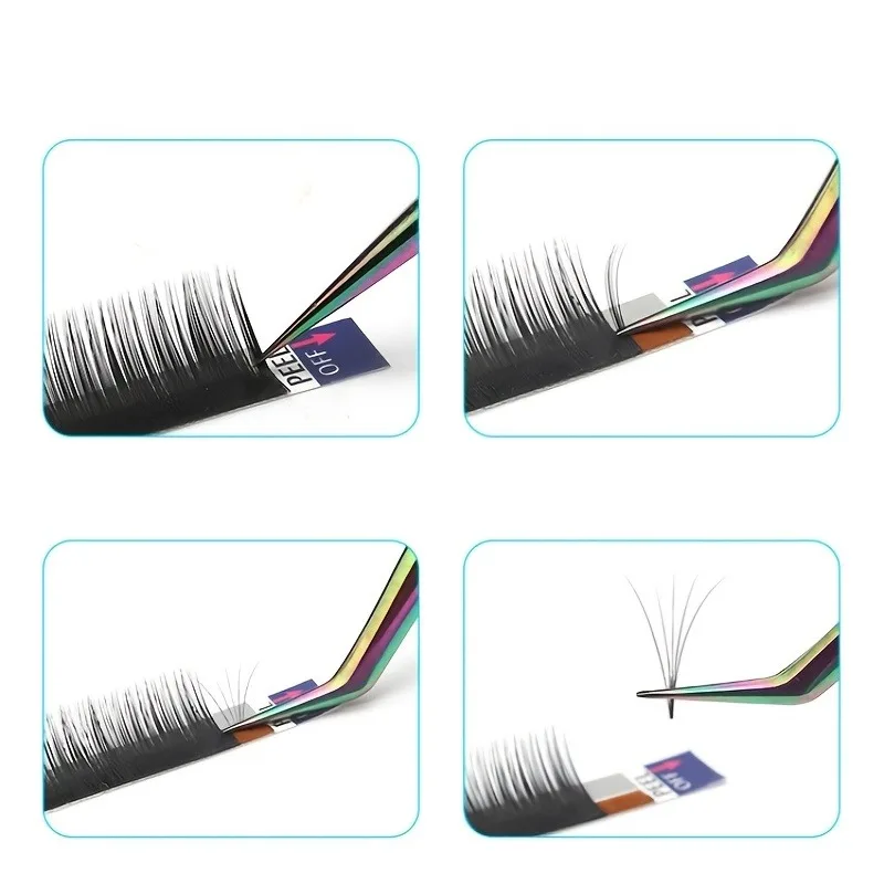 Edelstahl-Wimpernpinzette, Wimpernverlängerungs-Pinzette, Beauty-Wimpernpinzette, Falsche Wimpernzange, Beauty-Tool – Detail 4