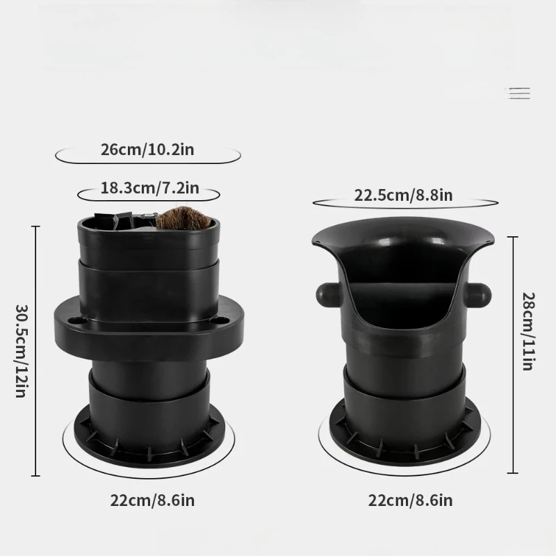 Household Large Capacity Knock Box Electric Portafilter Cleaner Espresso Coffee Powder Dregs Bucket Tools
