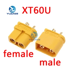 5pcs Amass XT60U XT60 Upgrade Plug Connector with 3.5mm Gold Plated Banana Plug For Rc Drone Car Boat female male XT60U-M/F