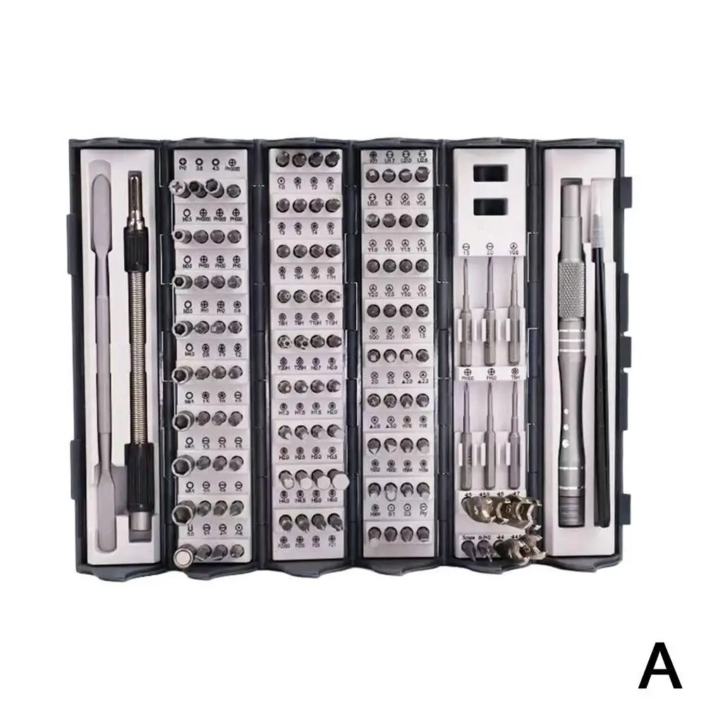 Precision Screwdriver Set Mini Repair Tool128 In 1 Kit With 122 Magnetic Phillips Torx Bits For IPhone Watch Camera PC