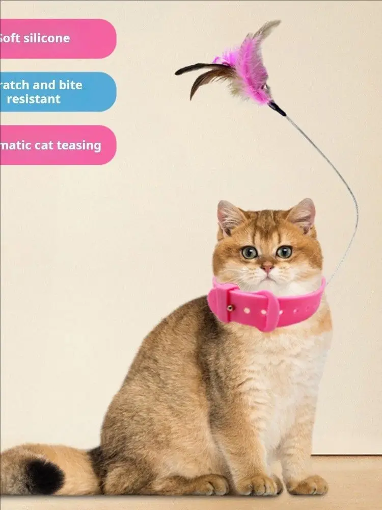Interactive Cat Collar Teaser - Self-Play Hands-Free Toy for