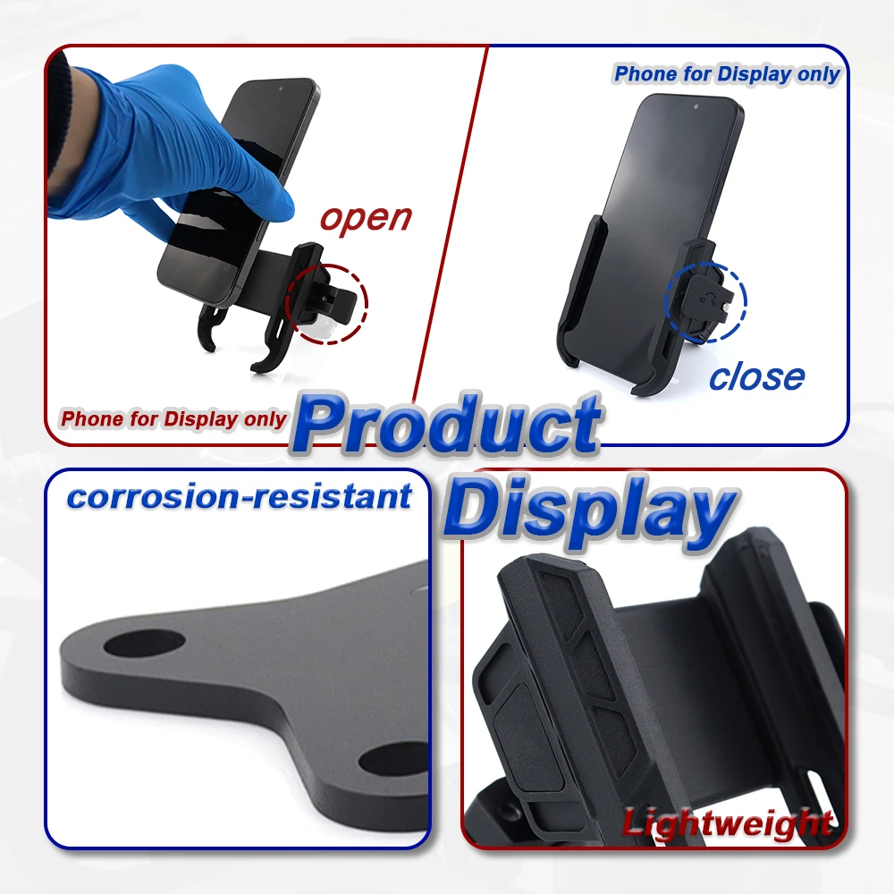 Phone Holder Bracket Quick Release Phone Mount Motorcycle GPS Navigation Plate Bracket Tiger Sport 660 Sport 800 For Triumph