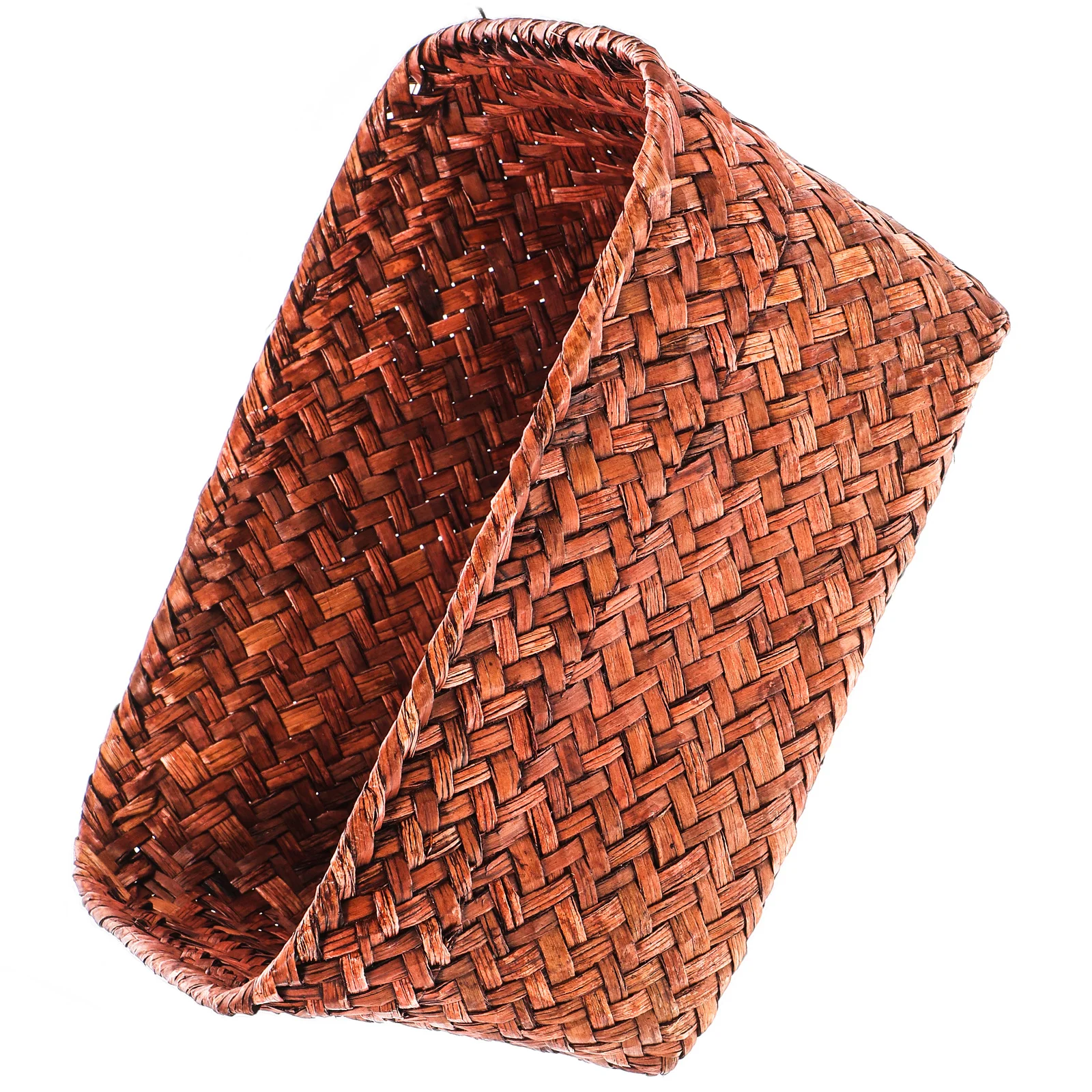 

1pc Seaweed Weave Basket Storage Container Desktop Organizer Mid Size Portable Home Use Sundries Basket Tidy House