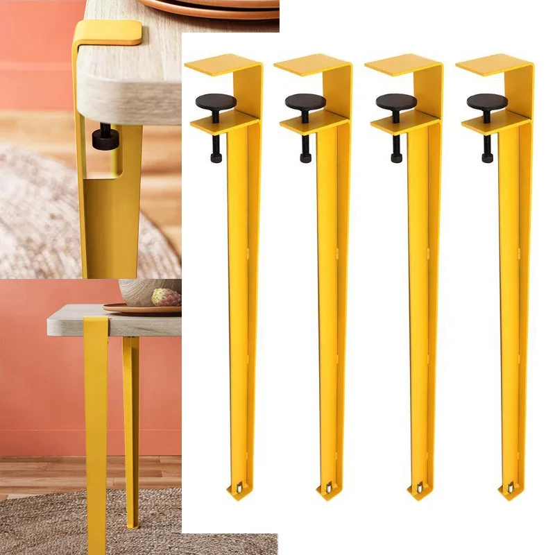

Removable DIY fashion table legs Metal tripod Simple bracket Dining Desk No punching support feet
