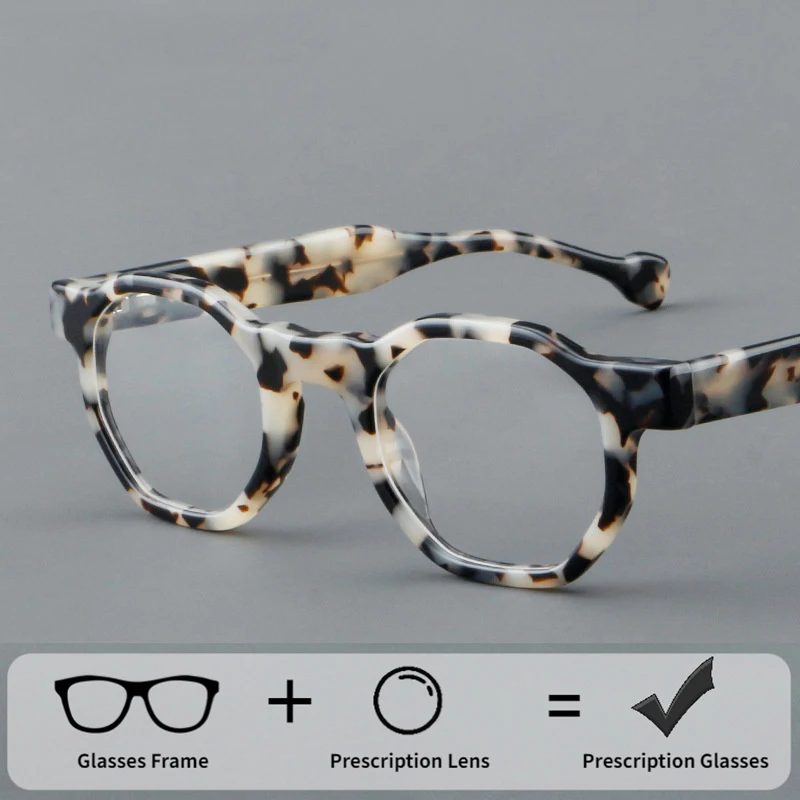 

Очки для чтения в ретро-стиле из ацетата для мужчин и женщин, с защитой от синего света, для коррекции близорукости и дальнозоркости, маленькие, уникальный дизайн