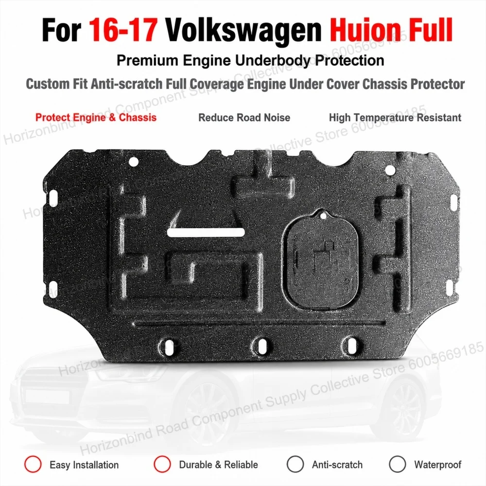 Durable Engine Skid Plate Under Engine Guard For 16-17 Volkswagen Huion Full Coverage Chassis Protector