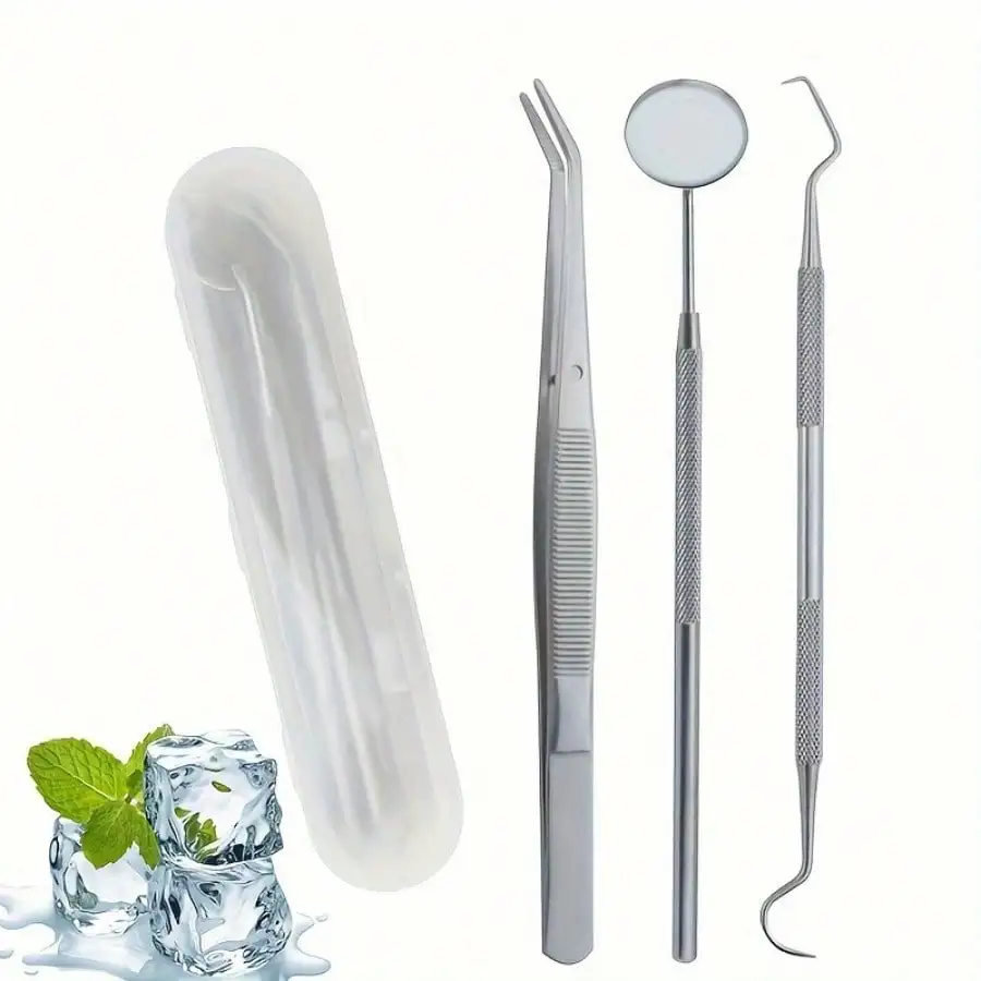 Professional Stainless Steel Dental Hygiene Kit - Complete Oral Care Set for Daily Teeth Cleaning and white ning oral care tools