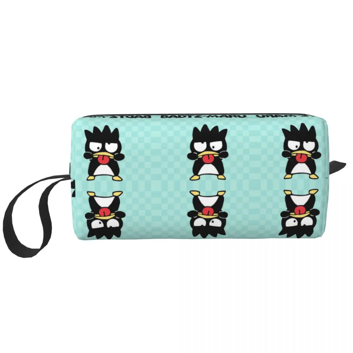 

Custom Bad Badtz Maru Kawaii Anime Cartoon Travel Cosmetic Bag Women Makeup Toiletry Organizer Ladies Beauty Storage Dopp Kit