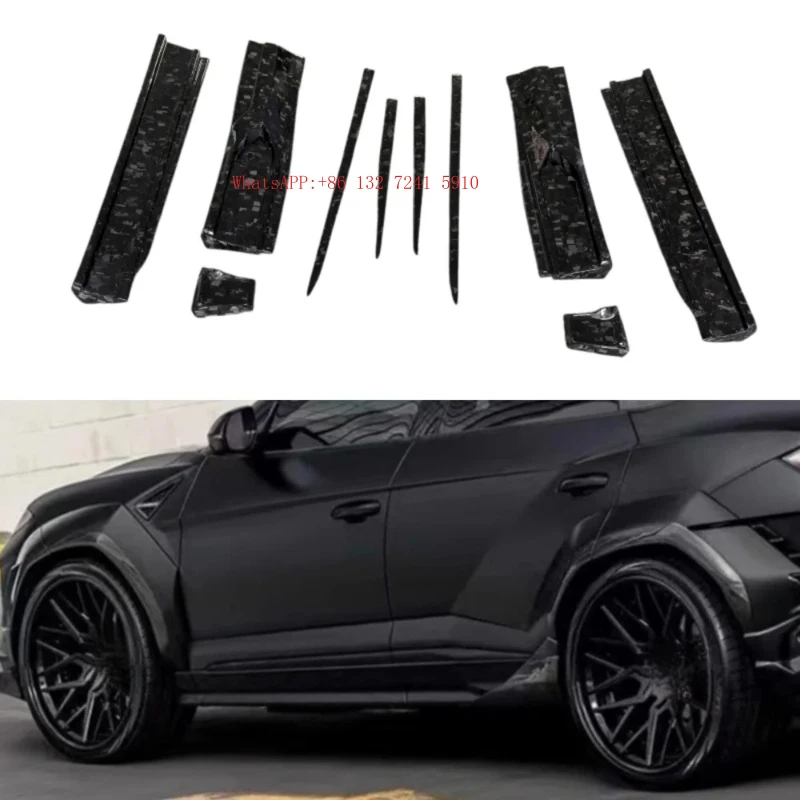 Forged Carbon Fiber Side Skirts Body Kit, Customized Car Kit