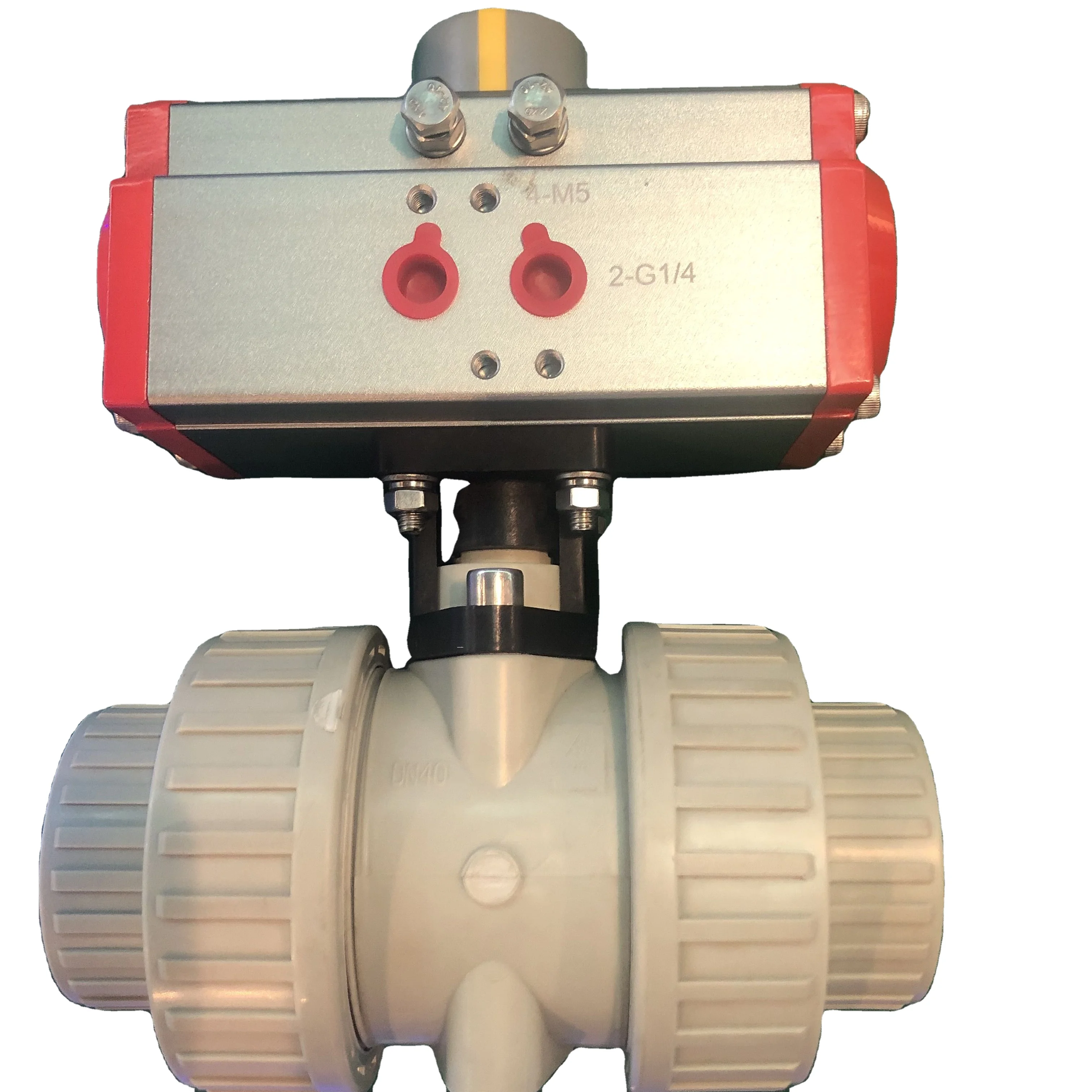 Pneumatic Control Actuator plastic ball valve