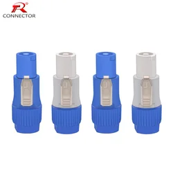 8pcs Powercon Connector 3pin 20A 250V NAC3FCA NAC3FCB Power Male Plug for Electric Drill LED Screen Stage Lighting Power Connect