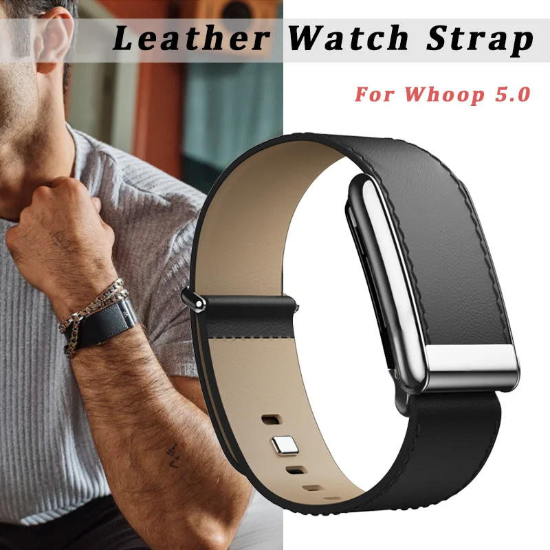 

Официальный кожаный ремешок для часов Whoop 5,0 one + пик, высококачественный роскошный ремешок для часов, браслет, регулируемые сменные аксессуары