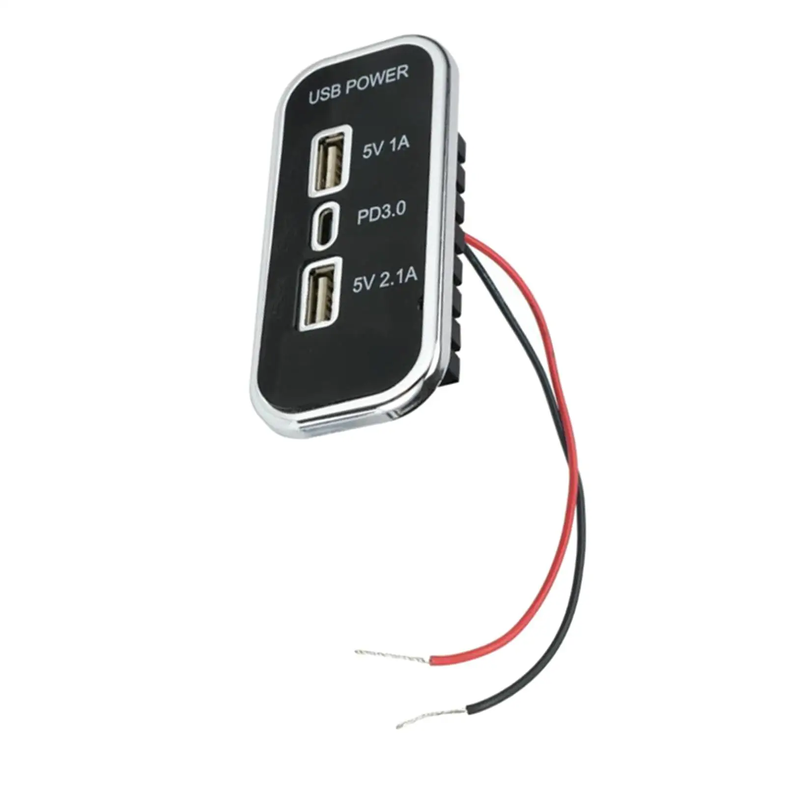 

USB-розетка 12 В 24 В USB + PD 3.0 Type C USB-зарядное устройство для автобуса RV ATV