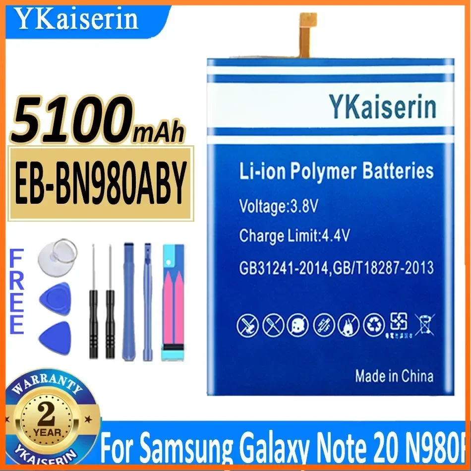 

YKaiserin NEW Replacement Battery EB-BN980ABY EB-BN985ABY For Samsung Galaxy Note20 Note 20 Note20 Ultra