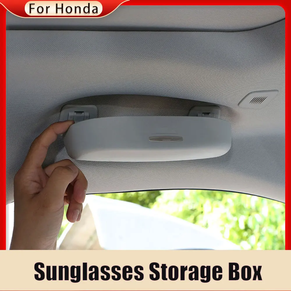 

Car Sunglasses Holder Glasses Case Box for Honda Accord City Civic CRV Vezel HRV HR-V FIT JADE Odyssey Elysion Accessories