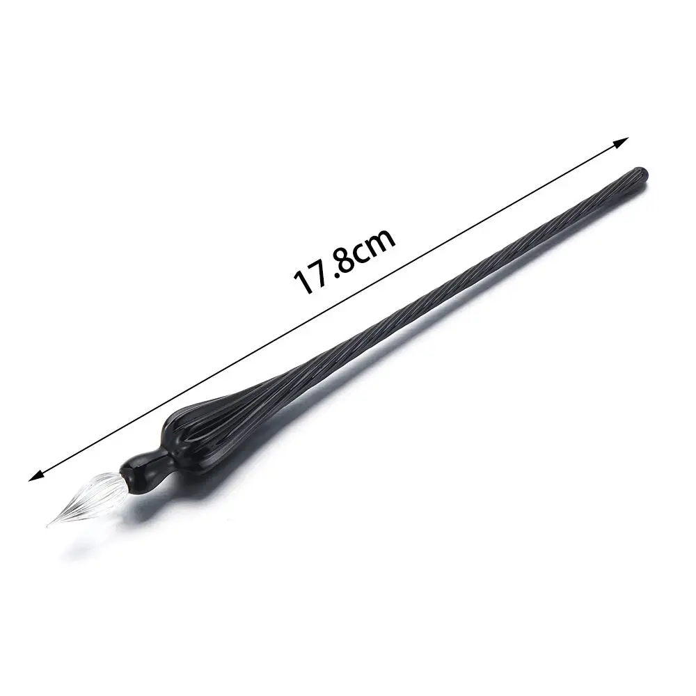 School Supplies Art Painting Vintage Filling Ink Signature Handmade Fountain Pens Glass Dip Pen Crystal Dipping Pen image 6