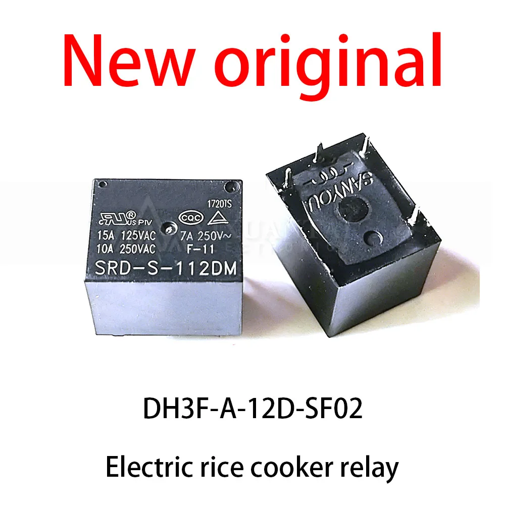 (10pcs) 100% New relay DH3F-A-12D-SF02 Electric rice cooker relay 12V 4-pin induction cooker kettle 10A