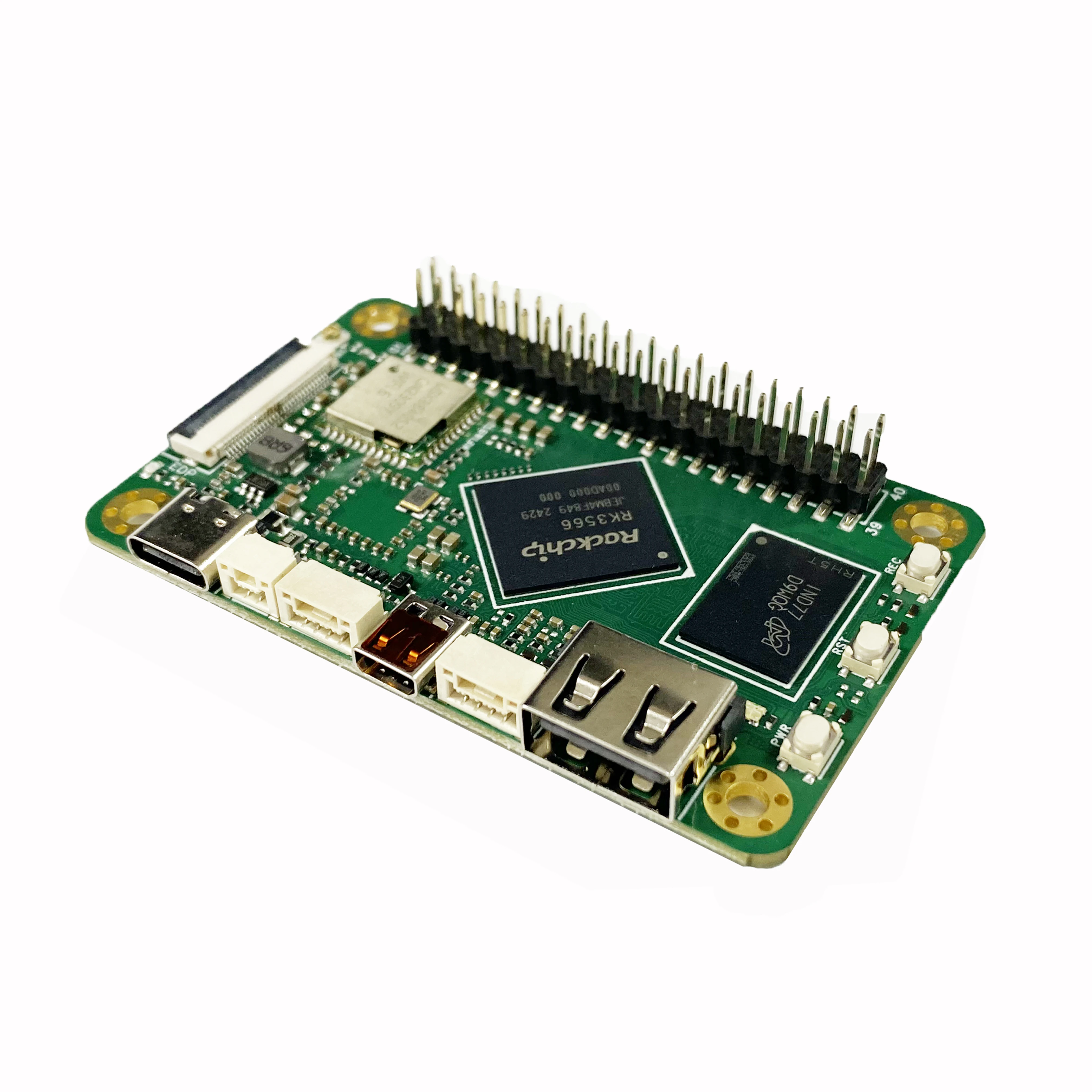 TElec RK3566 Linux Development Board 4GB LPDDR4+32GB EMMC Quad-core Cortex-A55 Main Frequency Up To 1.8GHZ Supports 4K 60fps D