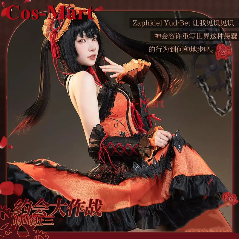 

Cos-Mart Hot Anime Date A Live Tokisaki Kurumi Cosplay Costume Gorgeous Sweet Uniform Dress Activity Party Role Play Clothing