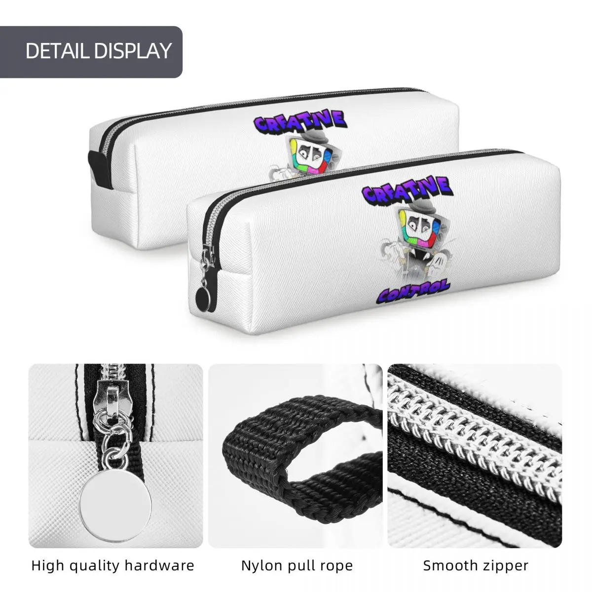 Creative Control (Mr. Puzzles) (Transparent Version) Pencil Cases Large Storage Pen Bags Pen Box Pencil Pouch Cosmetic bag