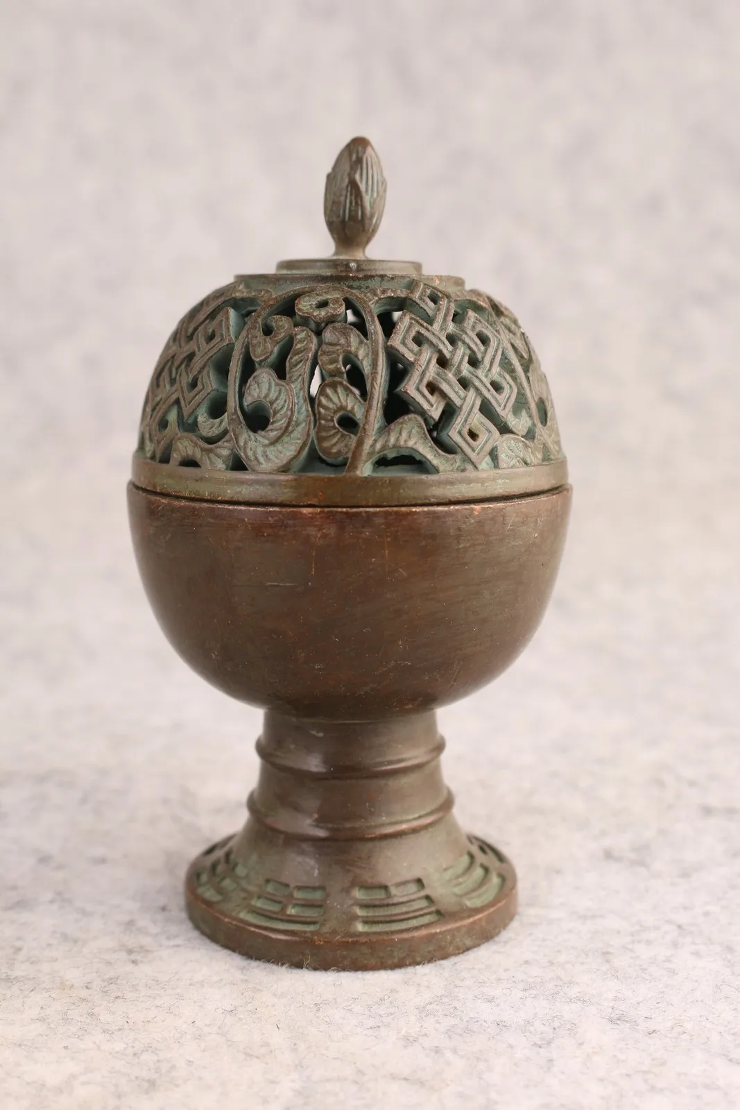 Blessing Collect Brass Censer Bronze Dragon Buddha Incense Burner Gift