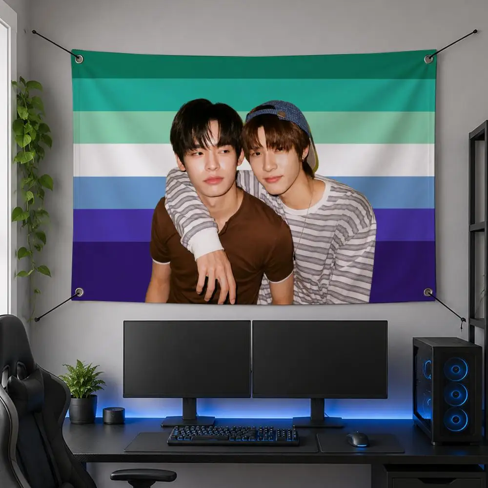 Series Streaming Television Beloved TV D-Duang with You Flags Flag Banner for Bedroom Dorm Party Home Living Room Game Room Gift